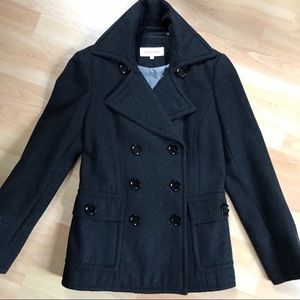 Calvin Klein Charcoal Double-breasted Pea Coat